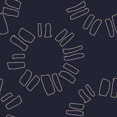 Neutral Colour Abstract Floral Seamless Pattern Design