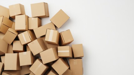 Organize your space by efficiently stacking and storing cardboard boxes