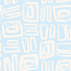 Pastels Abstract Brush Strokes Seamless Pattern Design