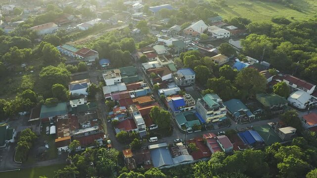 4K Drone Aerial of Philippines Calamba City
