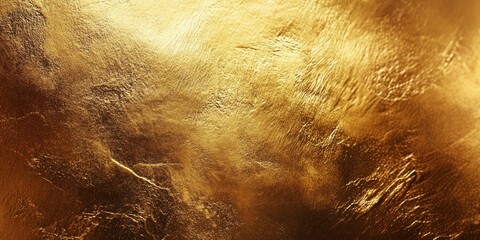 Fototapeta premium Gold textured background gold foil surface.