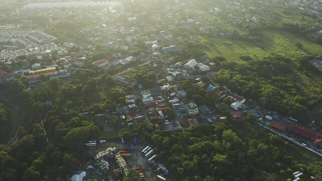 4K Drone Aerial of Philippines Calamba City