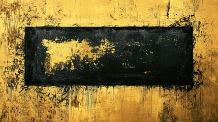 Elegant Gold Background with Minimalistic Black Frame