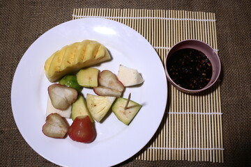 salad with vegetables