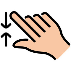 zoom out filled line icon