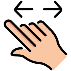 Obraz premium slide filled line icon