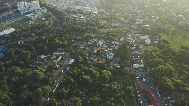 4K Drone Aerial of Philippines Calamba City