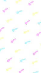 16:9 レトロシューティングスターパターン⭐︎PNG