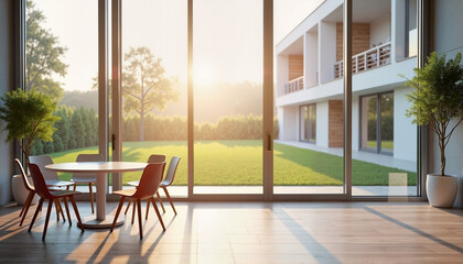 Celebrating new beginnings with a real estate agent as they hand over house keys in a bright, modern home