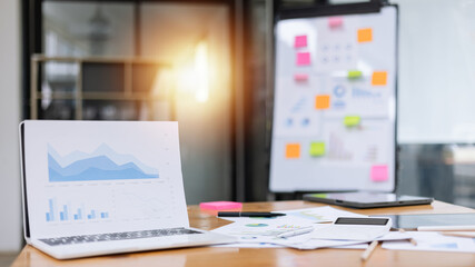 Finances analysis report meeting office, business financing, accounting banking, Business working desk and business planning, interior with table,
