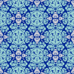 damask pattern with a classic floral design and vintage floral motifs, perfect for wallpaper, textile, invitation.