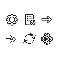 Minimalist Icon Design Collection for Digital Interfaces