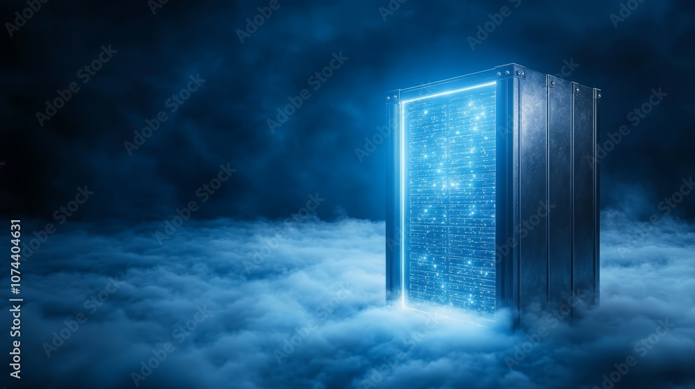 Poster secure cloud server infrastructure, data storage, access, and management for enhanced business perfo