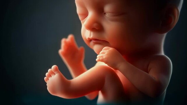 The embryo is in the womb. Placenta and biological fluid. The unborn child is inside the mother. A pregnant woman, the uterus of a female. The medical concept of childbirth.