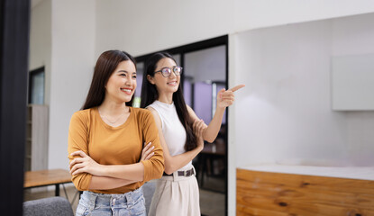 portrait of a person, Asian female standing with arms crossed,