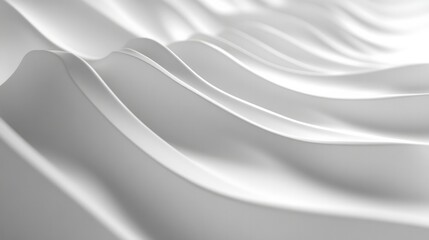 Clean 3D background for exhibitions, featuring smooth surfaces and subtle light, creating a refined setting.