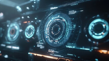 Fototapeta premium Abstract Futuristic Interface