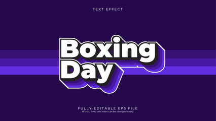 Boxing Day Text Effect Font Style