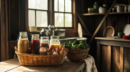 Fototapeta premium Farmhouse Kitchen Still Life