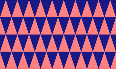 pink and blue background seamless geometric, blue pattern of up and down triangles block repeat arrow in blue replete image design for fabric printing, patter