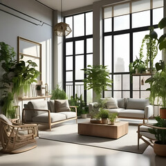 "Urban Jungle: Indoor Greenery with Modern Decor"