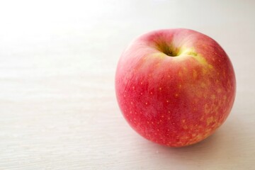An apple on white background