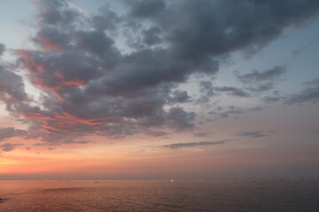 sunset in the clouds