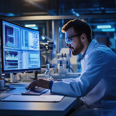 scientist working in laboratory