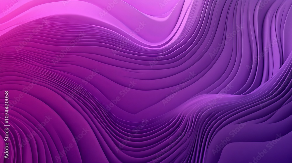 Poster vibrant abstract gradient background featuring smooth transitions of rich purple hues blending seaml