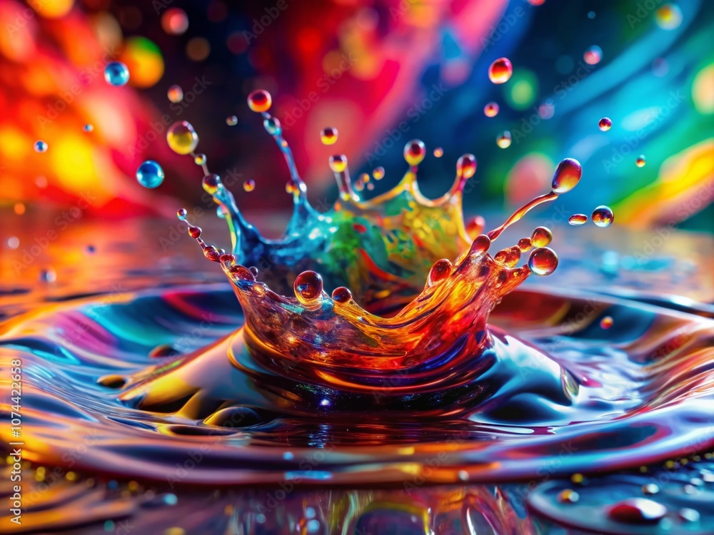 Poster abstract colorful splash background with vibrant design elements for creative projects and digital a