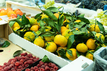 food raw healthy ripe vegetarian background fresh citrus fruit organic sweet market juicy