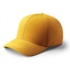Fototapeta premium realistic high quality Yellow snapback mockup isolated