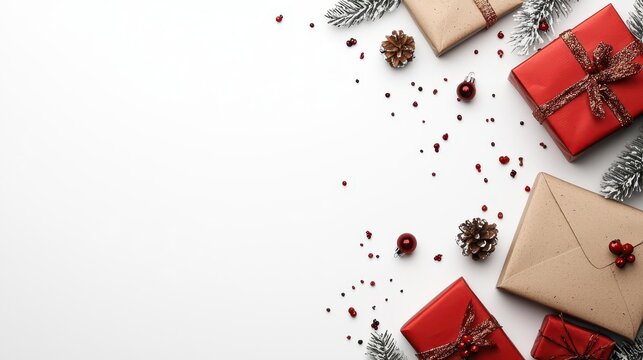 Email popup with  Exclusive Christmas Deals  on a holiday background