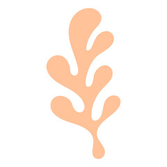 Coral Abstract Shape