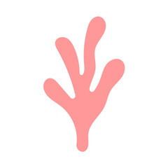 Coral Abstract Shape