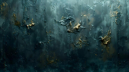 Abstract Background with Teal and Gold