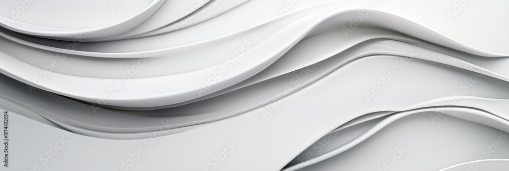 Poster a white background with a wave pattern