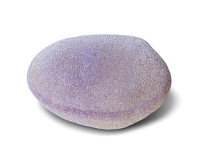 River rock shape isolated on white background. This has clipping path.