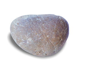 River rock shape isolated on white background. This has clipping path.