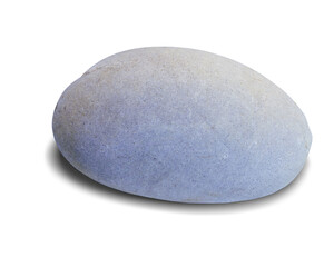 River rock shape isolated on white background. This has clipping path.