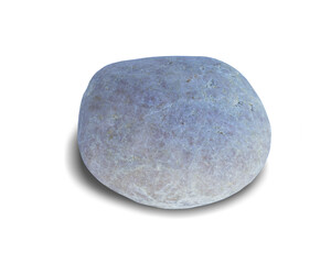 River rock shape isolated on white background. This has clipping path.