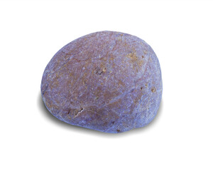 River rock shape isolated on white background. This has clipping path.