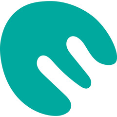 Coral Abstract Shape