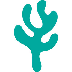 Coral Abstract Shape