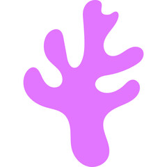 Coral Abstract Shape