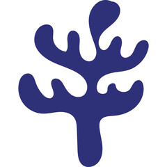 Coral Abstract Shape