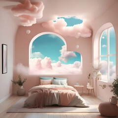 Dreamy Cloudscape Room 