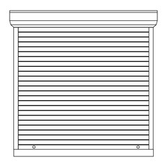 Protective shutters on the windows