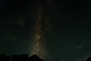 Beautiful night sky, milky way galaxy, Long exposure photograph