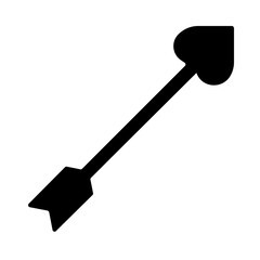 Cupid Arrow Solid Icon